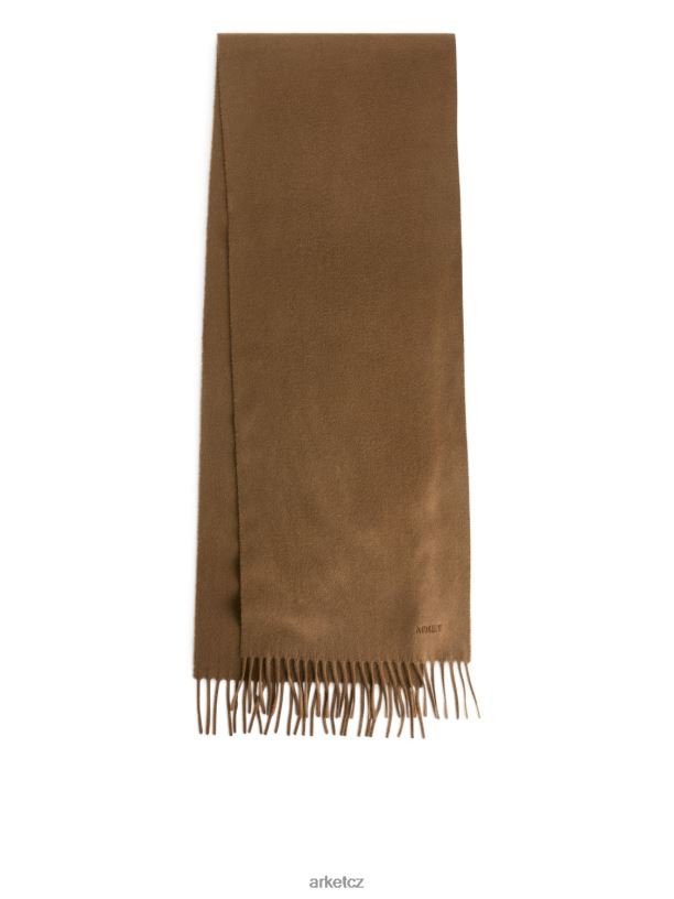 muži ARKET tkaný kašmírový šátek Příslušenství tmavý velbloud J8R2D1315