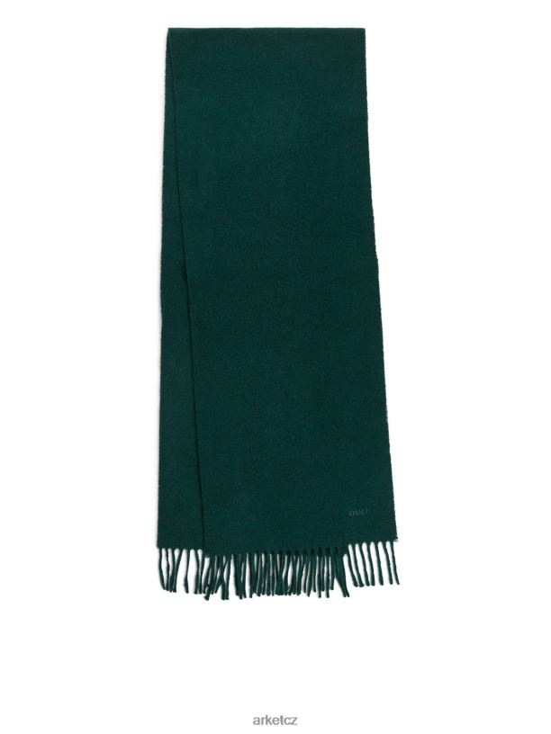 muži ARKET tkaný kašmírový šátek Příslušenství tmavozelený J8R2D1314