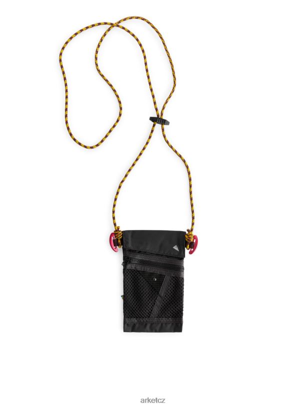 unisex ARKET kapsa na šňůrku klattermusen algir tašky Černá J8R2D1203