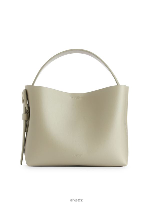 unisex ARKET kožená crossbody kabelka tašky světle khaki zelená J8R2D743