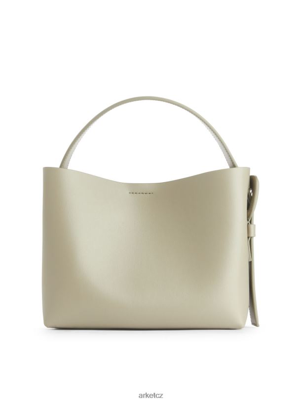 unisex ARKET kožená crossbody kabelka tašky světle khaki zelená J8R2D743