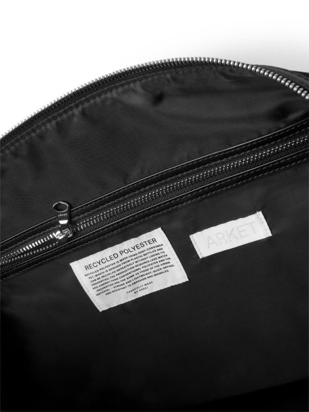 unisex ARKET kožená taška přes rameno tašky Černá J8R2D754