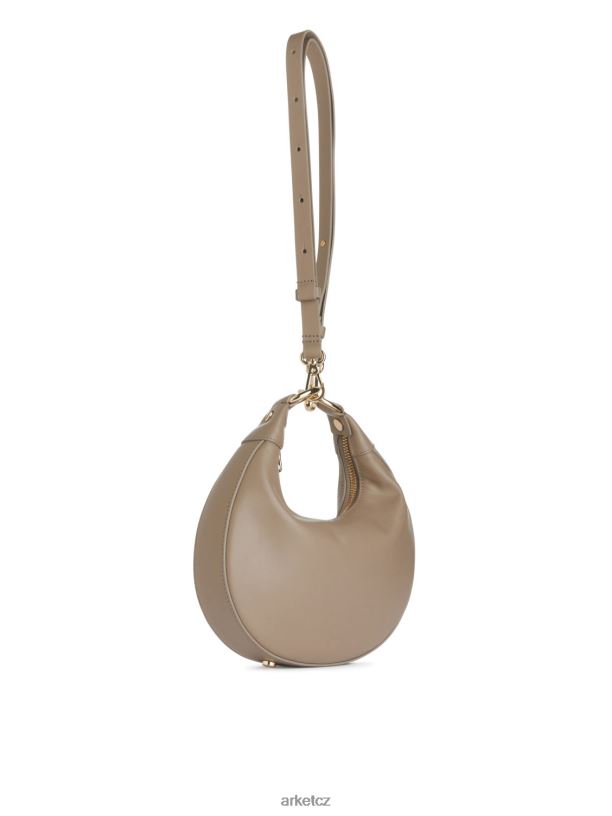 unisex ARKET kožená taška půlměsíc tašky béžový J8R2D758