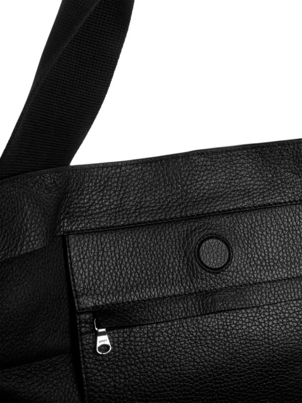 unisex ARKET kožená taška tašky Černá J8R2D753