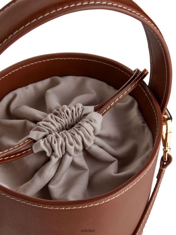 unisex ARKET malá kožená kabelka tašky hnědý J8R2D768