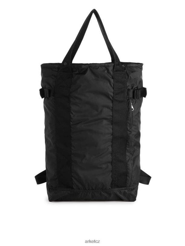 unisex ARKET sbalitelný 2cestný batoh tašky Černá J8R2D1289