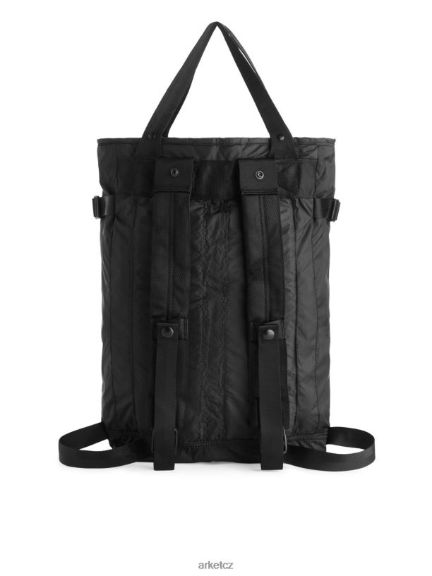 unisex ARKET sbalitelný 2cestný batoh tašky Černá J8R2D1289