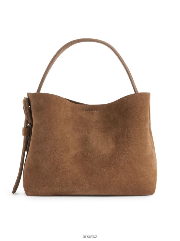 unisex ARKET semišová crossbody kabelka tašky hnědý J8R2D742