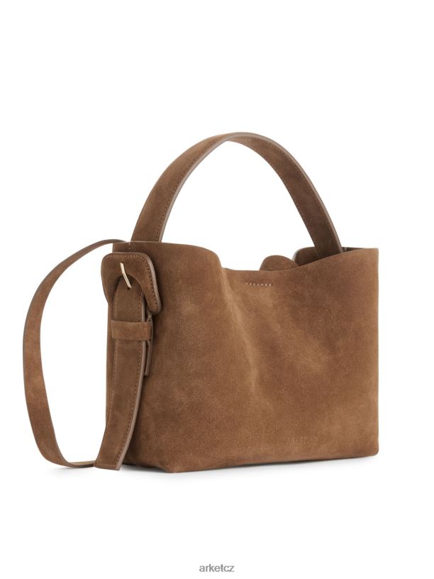 unisex ARKET semišová crossbody kabelka tašky hnědý J8R2D742