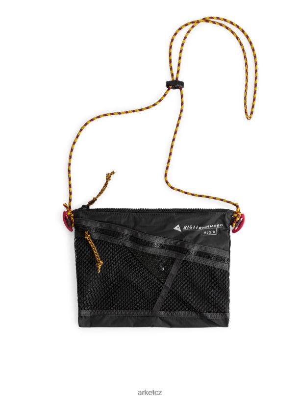 unisex ARKET taška na příslušenství klattermusen algir tašky Černá J8R2D1199