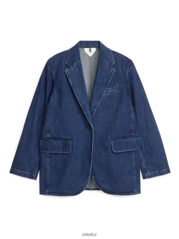 ženy ARKET oversized džínové sako oblečení modrý J8R2D491