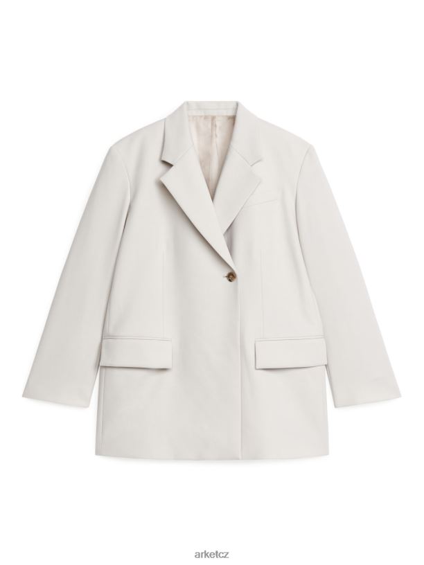 ženy ARKET oversized vlněné sako oblečení bílý J8R2D495