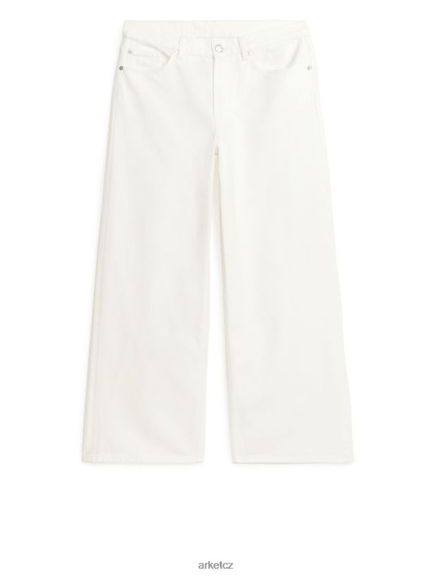 ženy ARKET cloud nízké volné džíny oblečení bílý J8R2D152