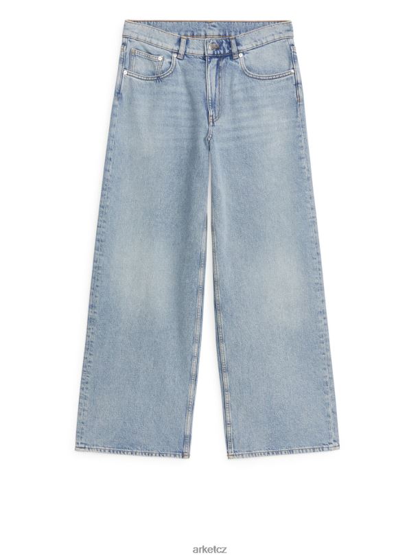 ženy ARKET cloud nízké volné džíny oblečení modrý J8R2D137