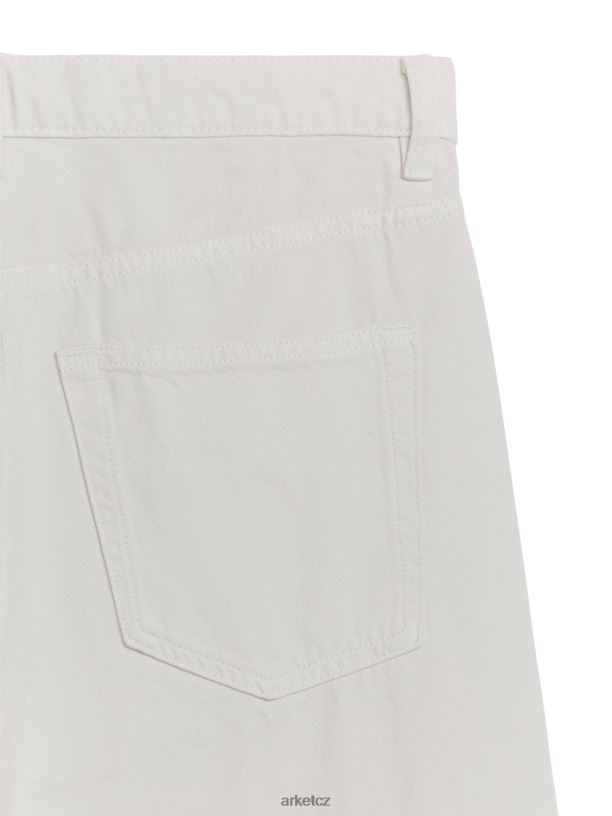 ženy ARKET shore nízké uvolněné džíny oblečení bílý J8R2D139