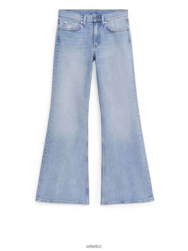 ženy ARKET vlnové slim rozšířené strečové džíny oblečení modrý J8R2D147