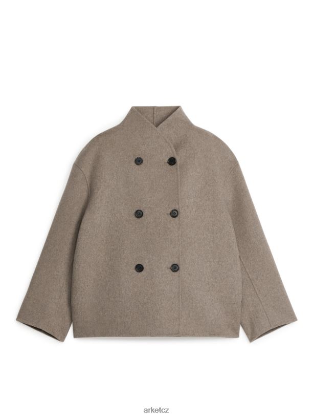 ženy ARKET dvoulícní vlněná bunda oblečení krtek J8R2D469