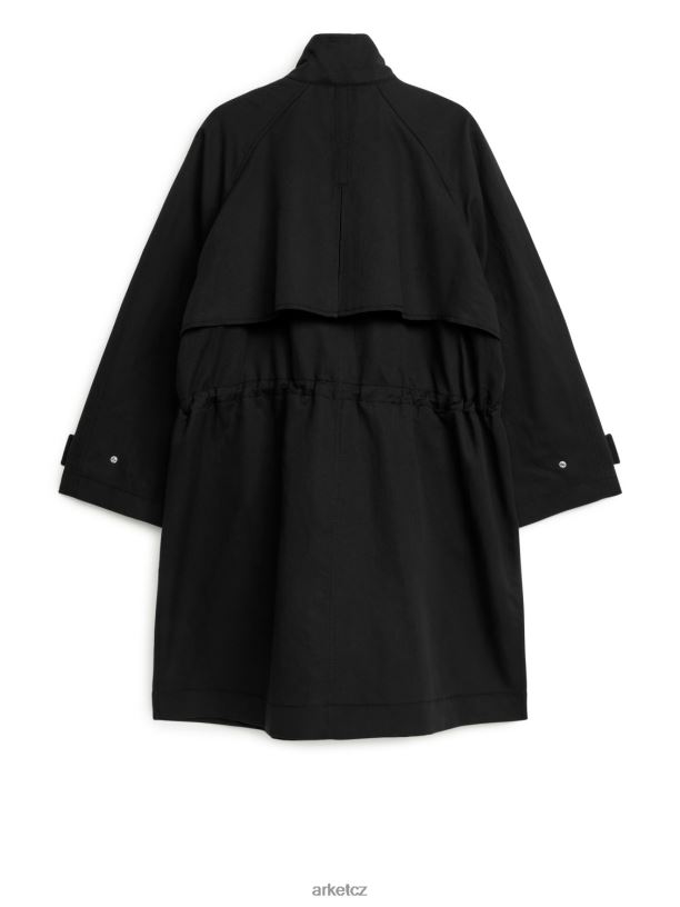 ženy ARKET stahovací bunda oblečení Černá J8R2D462