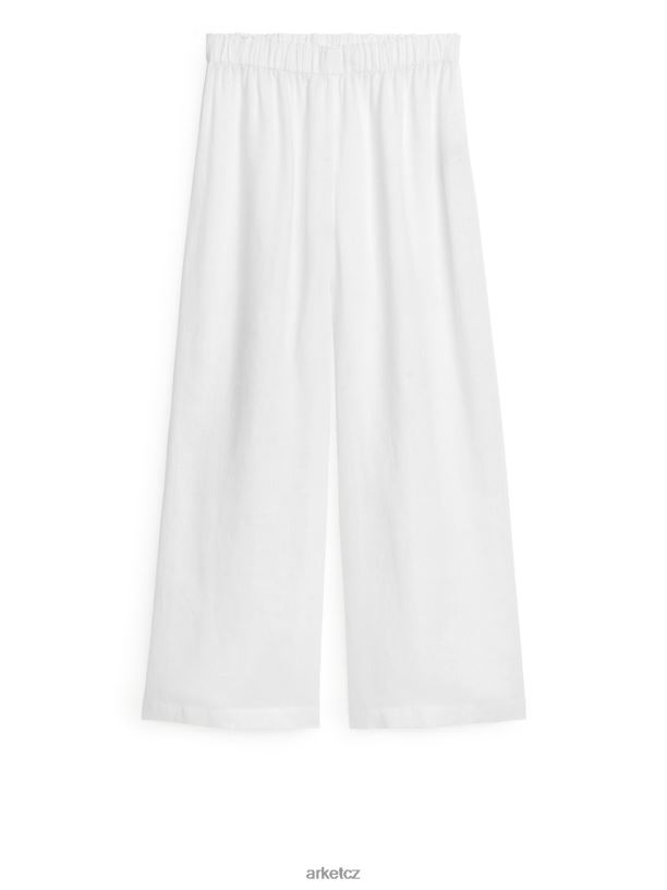 ženy ARKET široké plátěné kalhoty oblečení bílý J8R2D198