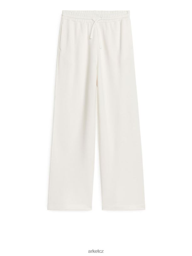 ženy ARKET měkké tepláky se širokými nohavicemi oblečení bílý J8R2D519