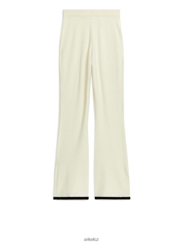 ženy ARKET rozšířené boucle kalhoty oblečení špinavě bílá/černá J8R2D220