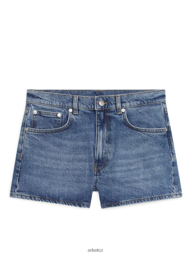 ženy ARKET strečové džínové šortky oblečení vyprané modře J8R2D150
