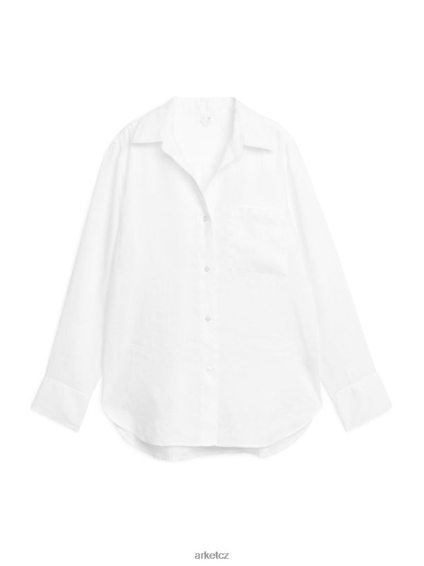 ženy ARKET plátěná košile oblečení bílý J8R2D3