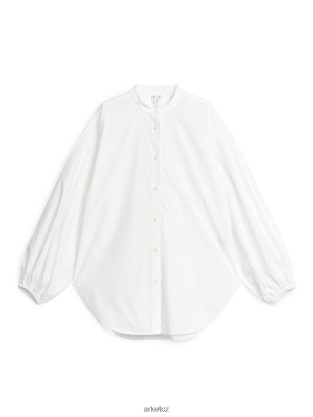 ženy ARKET popelínová košile oblečení bílý J8R2D50