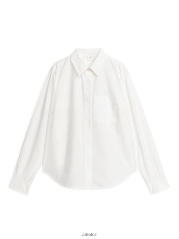 ženy ARKET popelínová košile oblečení bílý J8R2D56