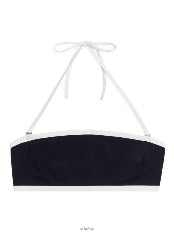 ženy ARKET horní díl bikin s kapucí oblečení Černá bílá J8R2D602