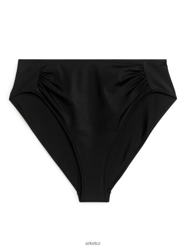 ženy ARKET spodní díl bikin s vysokým pasem oblečení Černá J8R2D610
