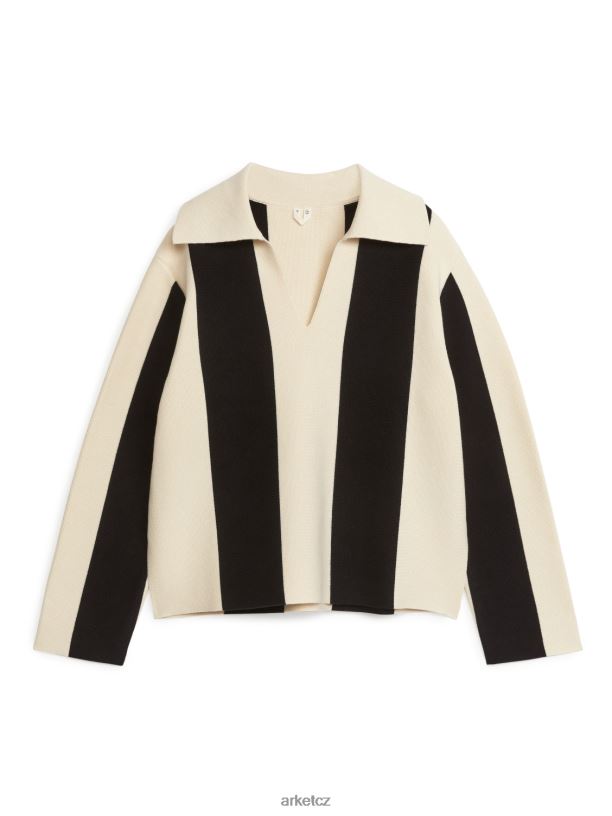 ženy ARKET bavlněný svetr oblečení černá/bílá J8R2D412