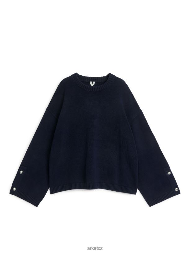 ženy ARKET bavlněný svetr oblečení modrý J8R2D413