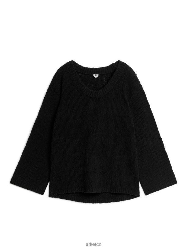 ženy ARKET boucle jumper oblečení Černá J8R2D411