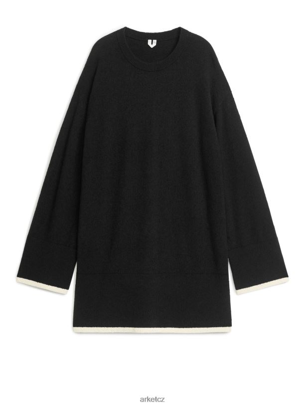 ženy ARKET boucle jumper oblečení Černá bílá J8R2D361