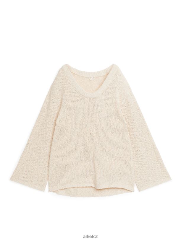 ženy ARKET boucle jumper oblečení špinavě bílé J8R2D407