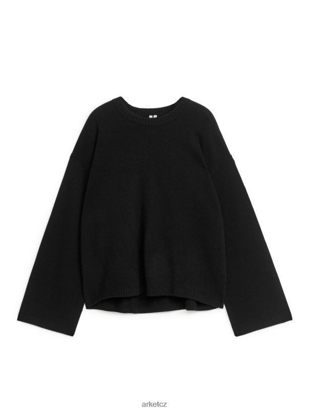 ženy ARKET kašmírový svetr oblečení Černá J8R2D433