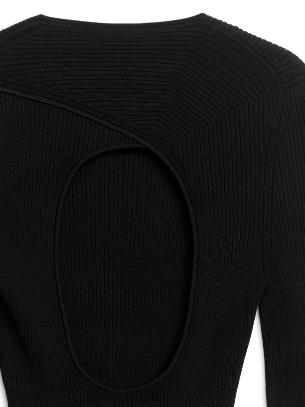 ženy ARKET otevřený top oblečení Černá J8R2D348