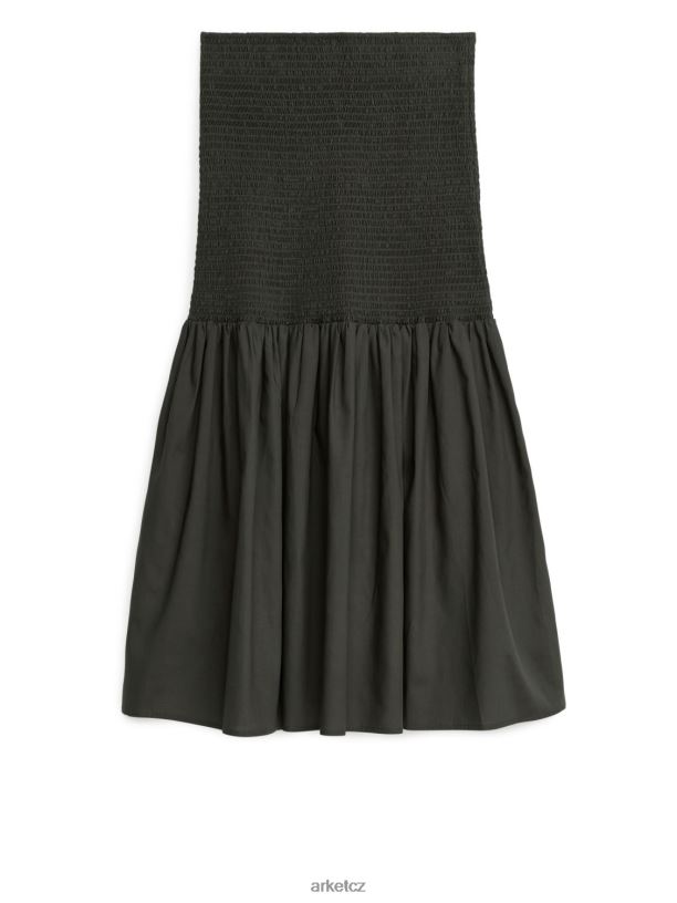 ženy ARKET Sukně ze směsi lyocellu oblečení tmavošedý J8R2D255