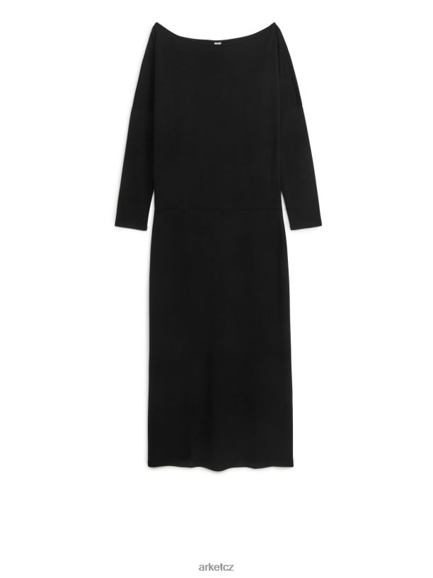 ženy ARKET šaty bez ramen oblečení Černá J8R2D127