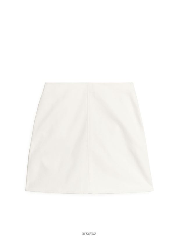 ženy ARKET bavlněná keprová minisukně oblečení bílý J8R2D271