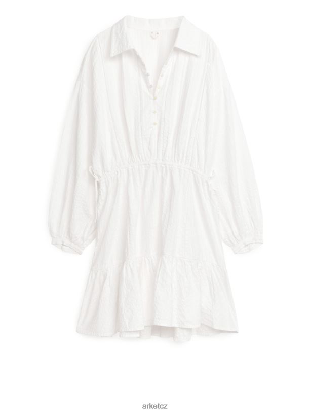 ženy ARKET bavlněné mini šaty oblečení bílý J8R2D108
