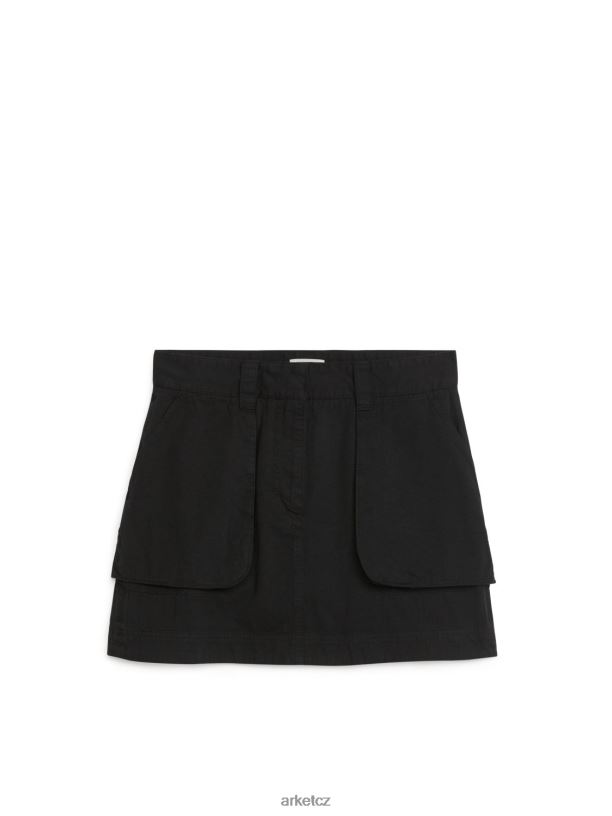 ženy ARKET cargo minisukně oblečení Černá J8R2D260