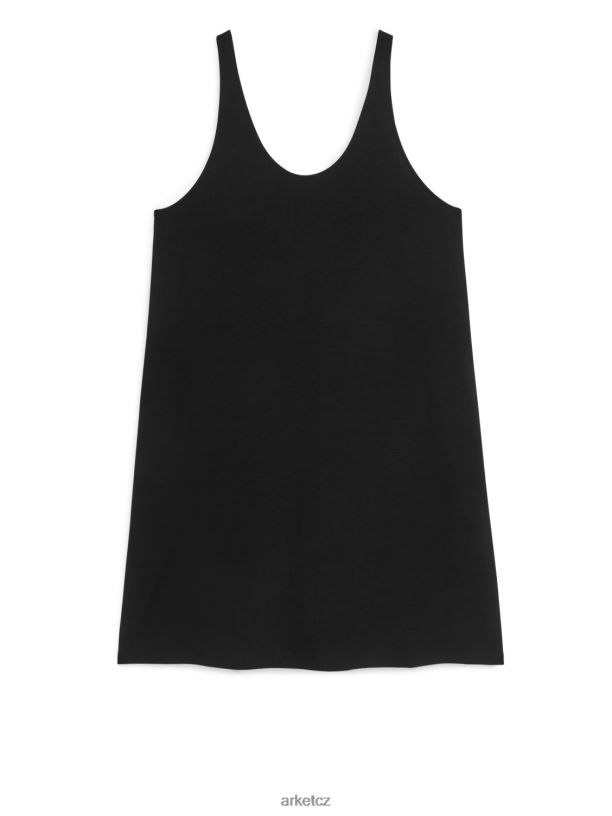 ženy ARKET dres tankové šaty oblečení Černá J8R2D93