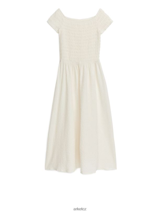 ženy ARKET košilové šaty bez ramen oblečení špinavě bílé J8R2D120