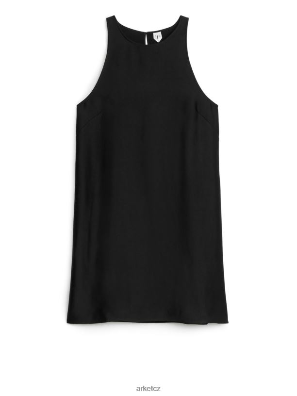 ženy ARKET krabicové mini šaty oblečení Černá J8R2D88