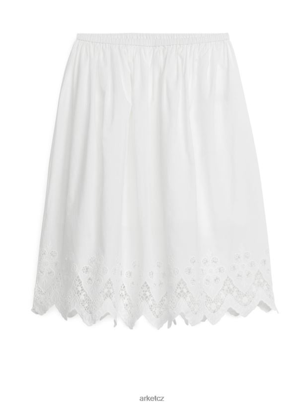 ženy ARKET krajková sukně oblečení bílý J8R2D244