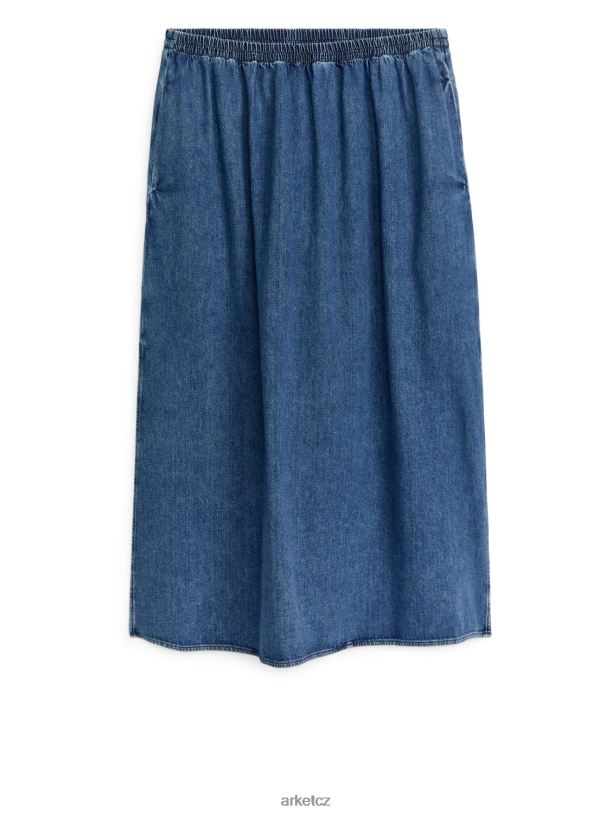 ženy ARKET maxi džínová sukně oblečení modrý J8R2D248
