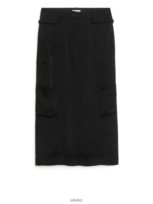 ženy ARKET nákladní sukně oblečení Černá J8R2D262
