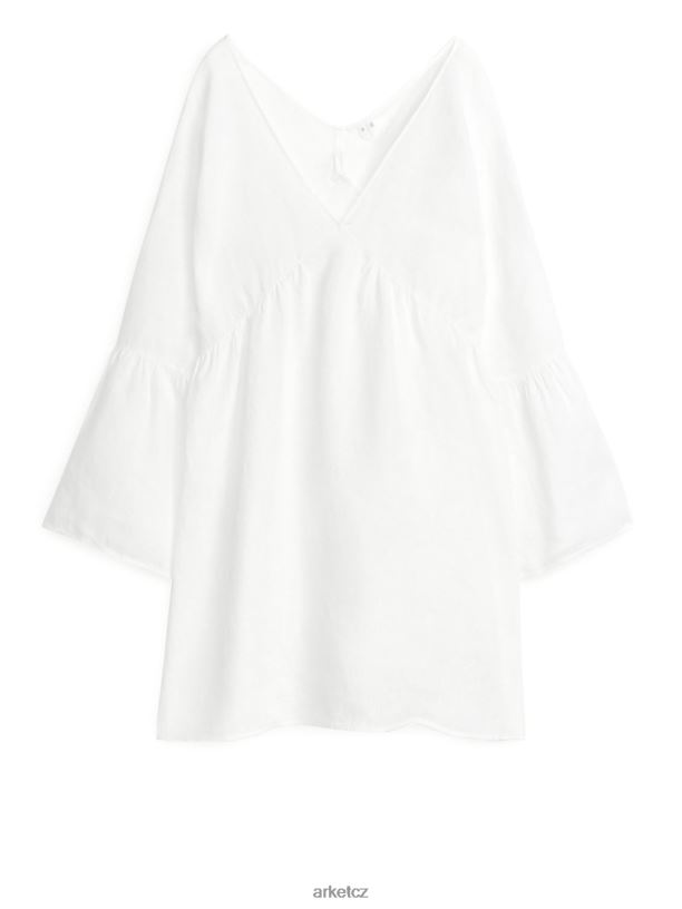 ženy ARKET plátěné šaty oblečení bílý J8R2D77